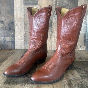 Tony Lama Vintage Western Cowboy Boots Mens 13 D